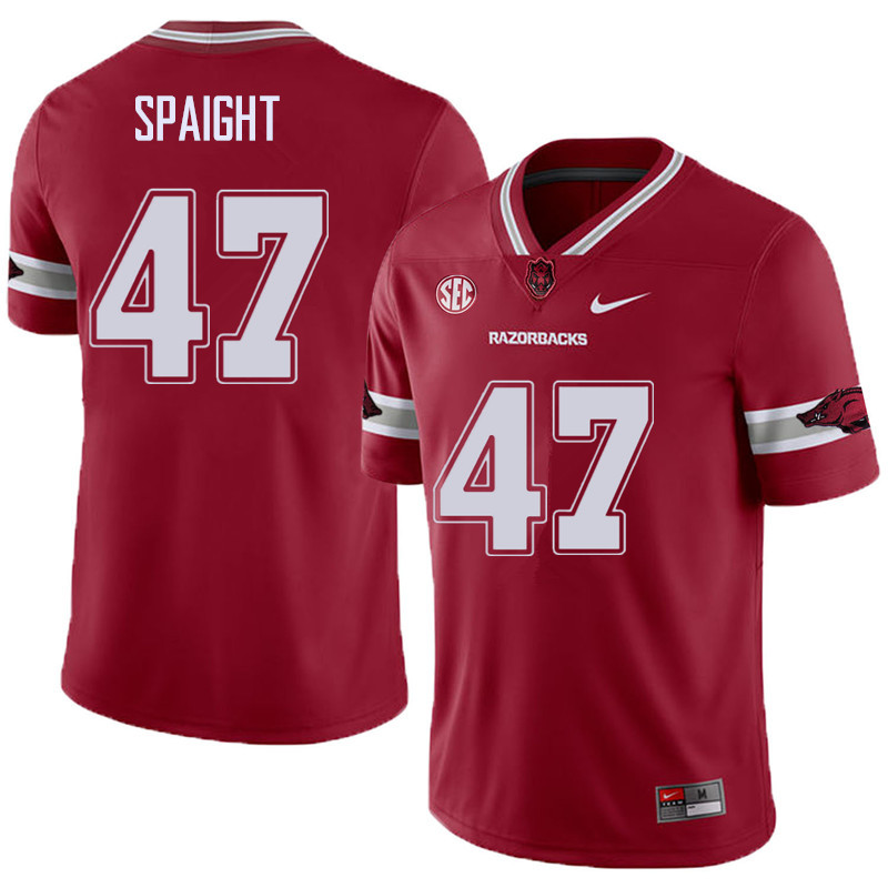 Men #47 Martrell Spaight Arkansas Razorback College Football Alternate Jerseys Sale-Cardinal